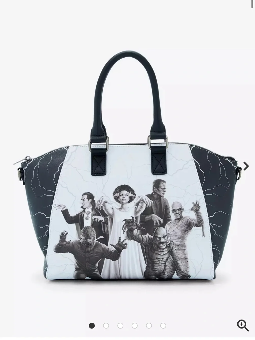 Loungefly Universal Monsters Glow-In-The-Dark Satchel Bag & Wallet